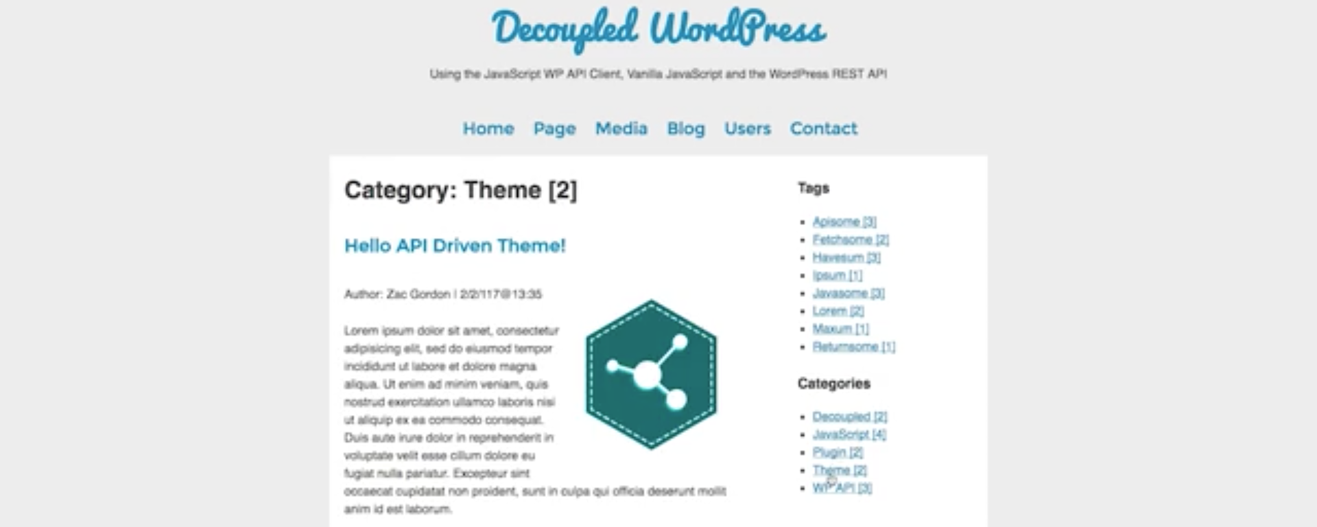Project Introduction – A Decoupled WP Powered JavaScript Site
