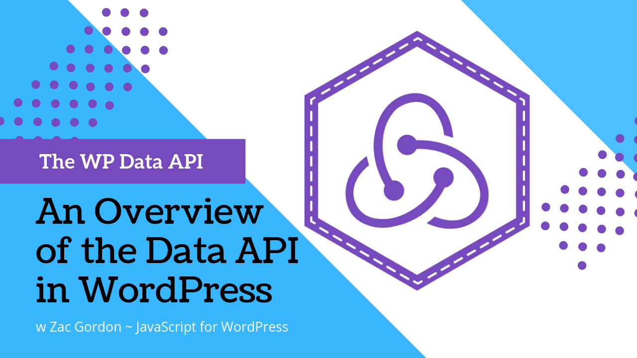 The WordPress Data API Banner with Redux Logo